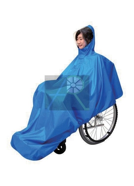 Covered wheelchair raincoat